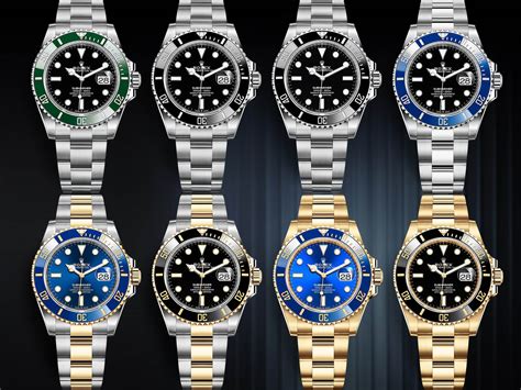 all Rolex Submariner models